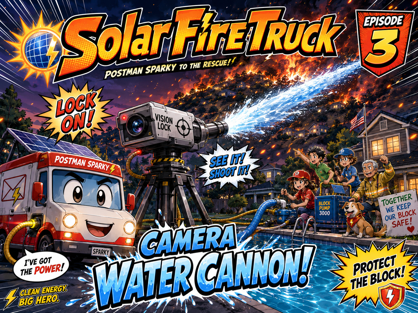 Manga episode 3: The camera water cannon