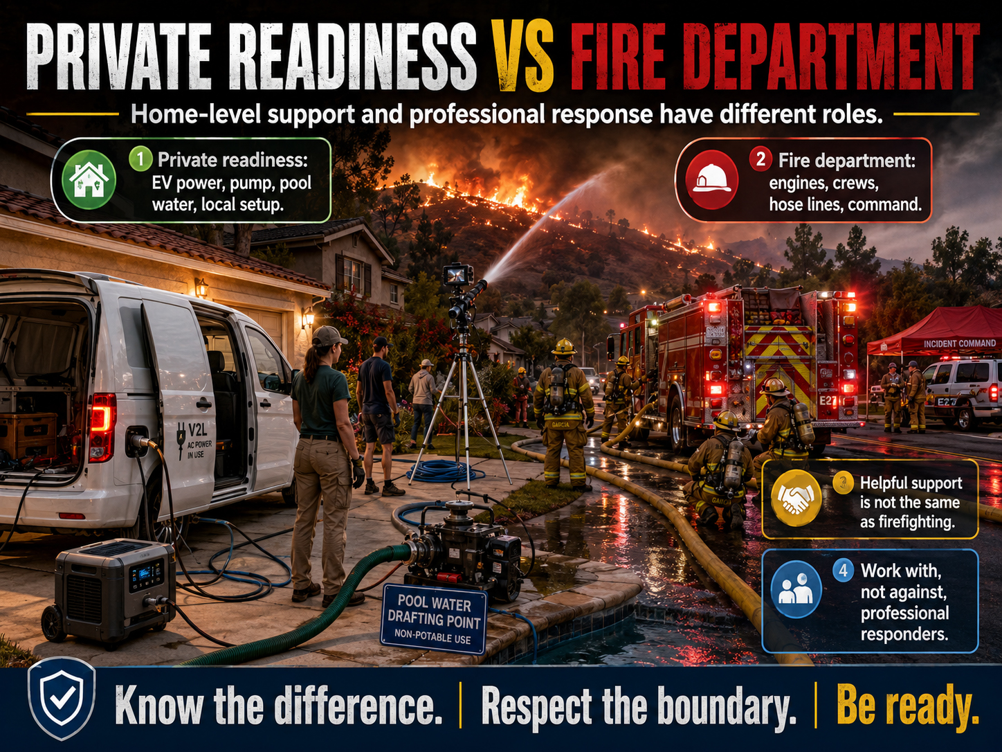 Private readiness versus fire department authority